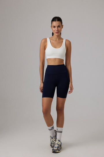 Paris Seamless Biker Shorts Night Blue