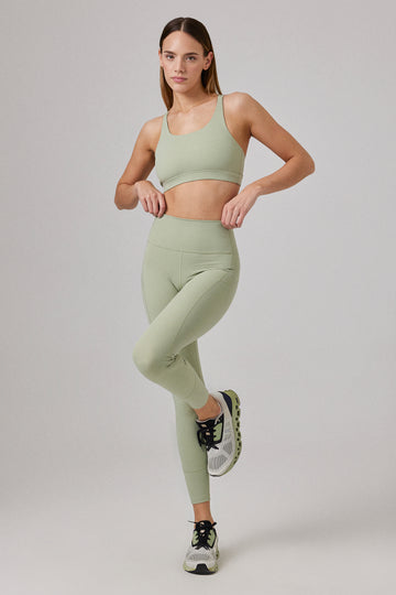 Jasmine Glossy Bra Desert Green